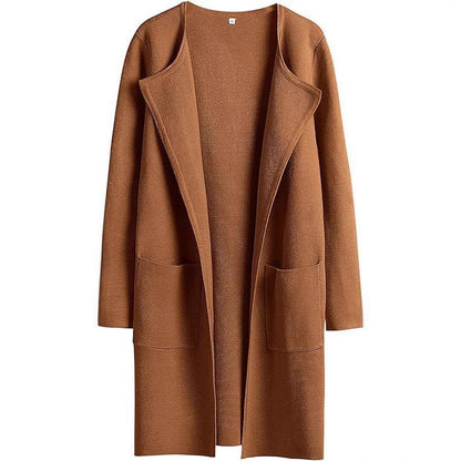 Damen Strickmantel mit lässigem Schnitt und praktischen Taschen Stalluxe