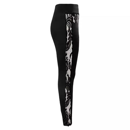 Damen sportliche Leggings mit verführerischem Spitzen-Detail Stalluxe