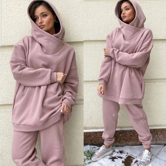 Damen lässiger Hoodie und bequeme Jogginghose Set Stalluxe