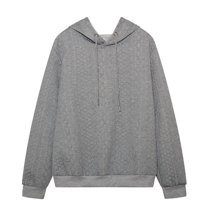 Damen Bequemer Kapuzenpulli mit strukturiertem Design Stalluxe
