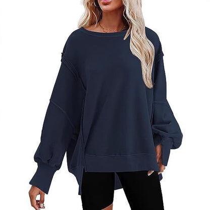 Damen Oversize Sweatshirt mit ballonartigen Ärmeln Stalluxe