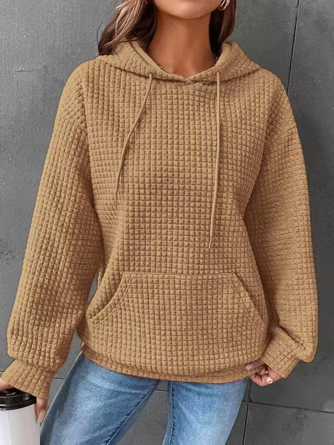 Damen luftiger Hoodie mit strukturiertem Gewebe und Kapuze Stalluxe