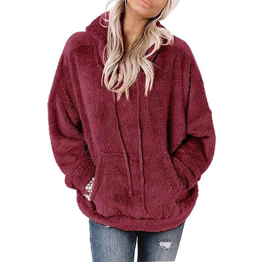 Women's Plush Fleece Pullover Hoodie Stalluxe