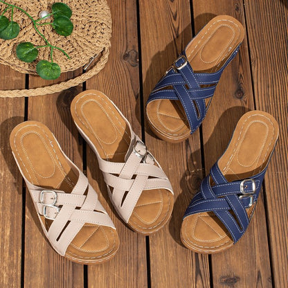 Damen Clogs mit komfortablem Fußbett und verstellbaren Riemen Stalluxe