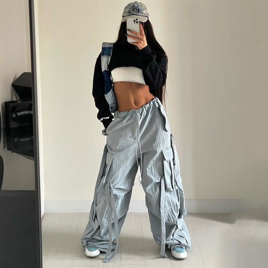 Damen Cargo-Hose mit stylischen Schnürdetails und lässigem Schnitt Stalluxe
