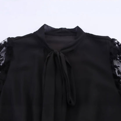 Damen Maxi-Kleid mit floralem Spitzenoberteil und elegantem Bindegürtel Stalluxe