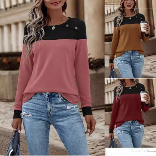Damen Pullover mit strukturiertem Design und Button-Details Stalluxe