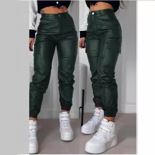Damen Cargo-Hose mit elastischem Bund und praktischen seitlichen Taschen Stalluxe