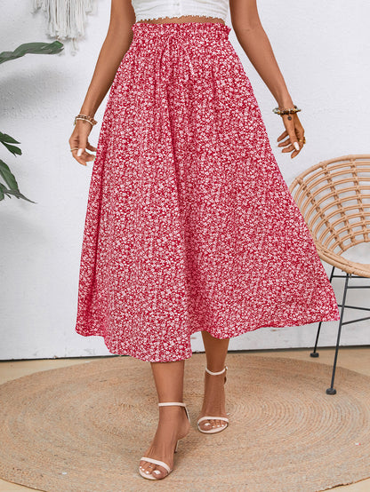Damen Midi-Rock mit floralen Print Stalluxe