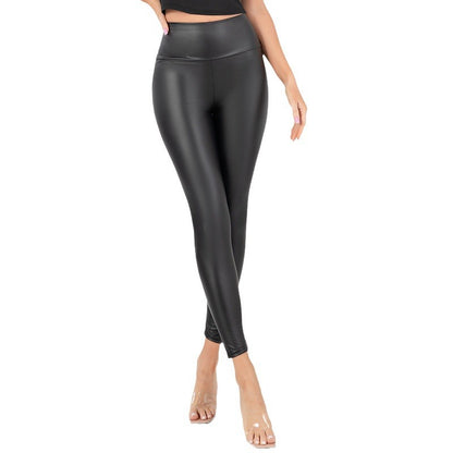 Damen Hochglänzende Leggings mit hohem Bund und formendem Schnitt Stalluxe