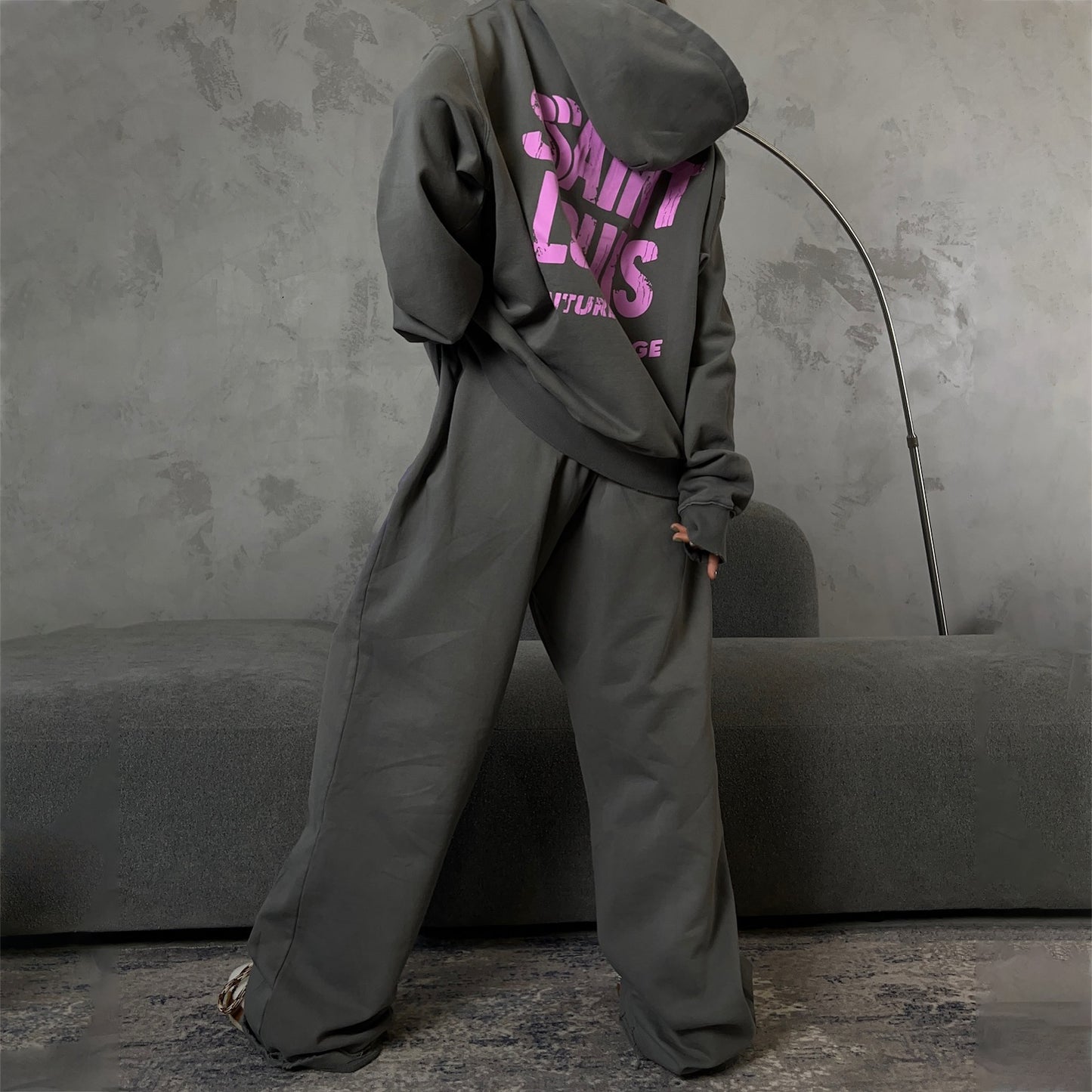 Damen Lässiges Oversized Freizeitset mit weitem Hoodie und bequemen Jogginghosen Stalluxe