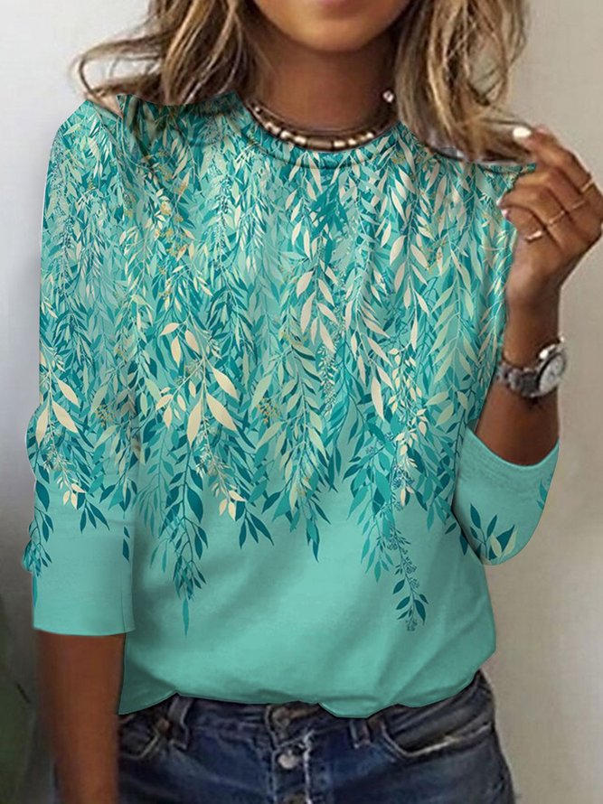 Damen Langarmshirt mit lebhaftem Blumenmuster Stalluxe