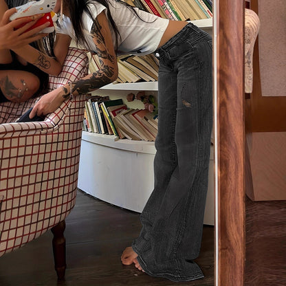 Damen Bootcut Jeans mit stylischem Destroyed-Design Stalluxe