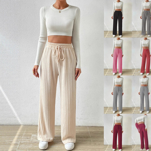 Damen Bequeme Stoffhose mit strukturierter Oberfläche Stalluxe