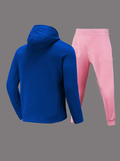 Damen bequemer Kapuzenpullover und Jogginghose Set mit auffälligem Auto-Motiv Stalluxe