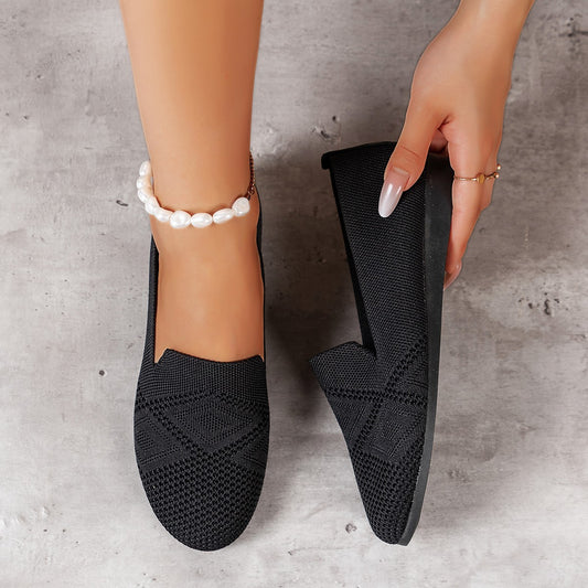 Damen Atmungsaktive Slip-On Ballerinas mit flexibler Sohle Stalluxe
