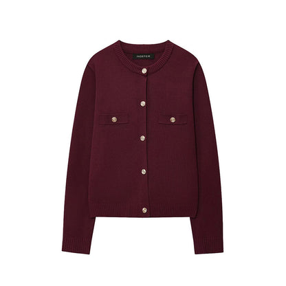 Damen Strickjacke mit Knopfdetails und praktischen Taschen Stalluxe