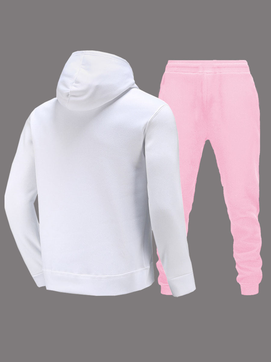Damen Hoodie und Jogginghose Set mit fesselndem Grafikdesign Stalluxe