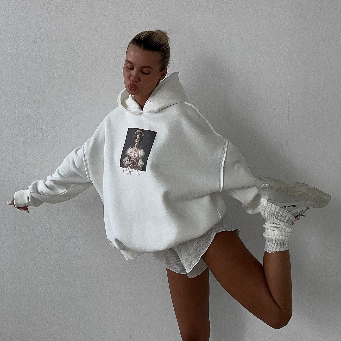 Damen Kapuzenpullover mit exklusivem Grafikdesign Stalluxe