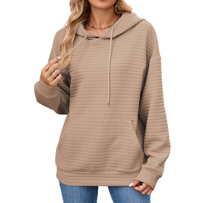 Damen Hoodie mit besonderen Strukturdetails Stalluxe