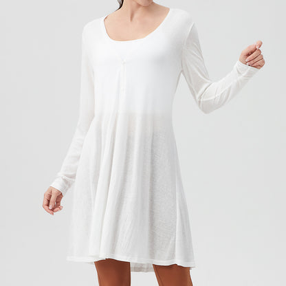 Damen Langer Cardigan mit knöpfbarem Verschluss und leicht transparenter Struktur Stalluxe