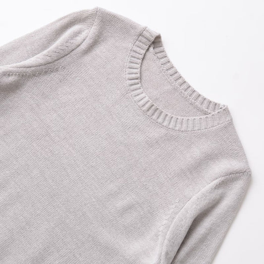 Damen Gemütlicher Feinstrickpullover mit Rundhalsausschnitt und zeitlosen Details Stalluxe