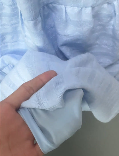 Damen Maxikleid mit voluminösen Ärmeln und schwingendem Saum Stalluxe