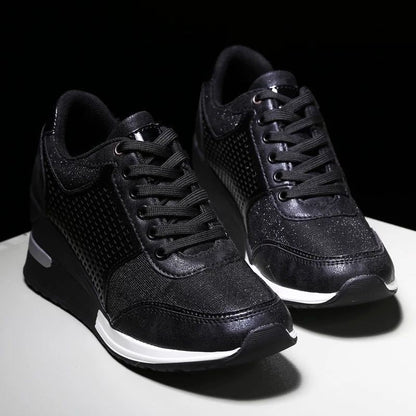 Damen Sportliche Lauf- und Freizeitschuhe mit atmungsaktiven Mesheinsätzen Stalluxe