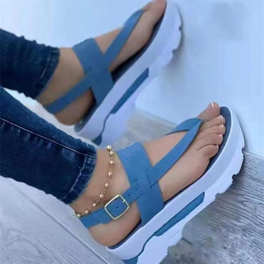 Damen modische Riemensandalen mit anatomischem Fußbett und robustem Design Stalluxe