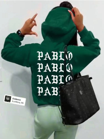 Damen Kapuzenpullover mit kreativem Grafikdruck und bequemer Passform Stalluxe