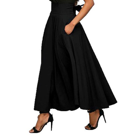 Damen luftiger Rock mit hohem Bund und eleganter Silhouette Stalluxe