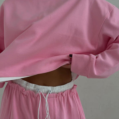 Damen komfortable und stylische Loungewear-Set Stalluxe