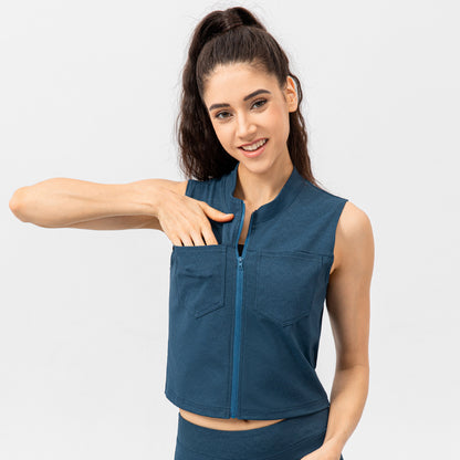 Damen Sportliche Weste mit Funktionalität und modischem Schnitt Stalluxe