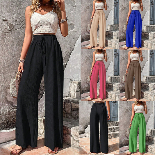 Damen Weite Sommerhose mit elastischem Bund und praktischem Kordelzug Stalluxe