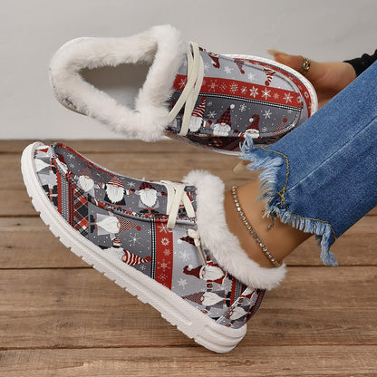 Damen Komfortable Winter Sneakers mit flauschiger Innenausstattung Stalluxe
