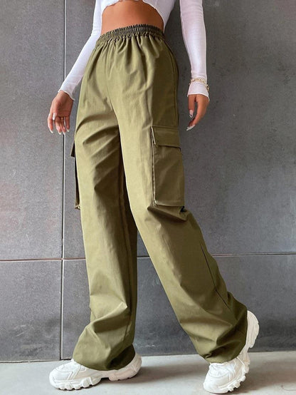 Damen Cargo-Hose mit elastischem Bund und praktischen Seitentaschen Stalluxe