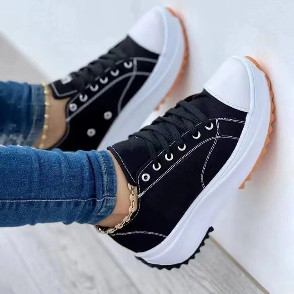 Damen Sportliche Sneakers mit modischer Schnürung und komfortabler Sohle Stalluxe