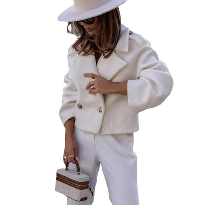 Damen Modische cropped Jacke aus hochwertigem Stoff Stalluxe