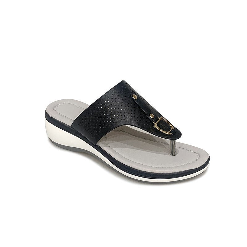 Damen bequeme Zehentrenner-Sandalen mit hochqua- litativem Fußbett und modischem Design Stalluxe