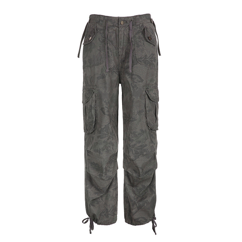 Damen Cargohose mit verstellbarem Bund und vielseitigen Taschen Stalluxe