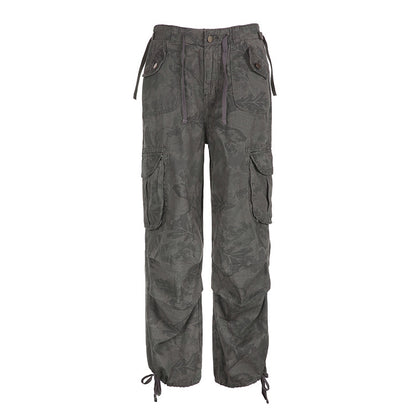 Damen Cargohose mit verstellbarem Bund und vielseitigen Taschen Stalluxe