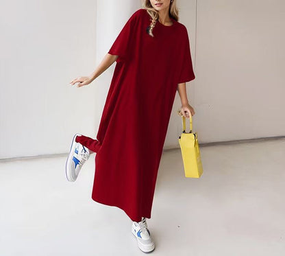 Damen lässiges Maxikleid mit oversized Schnitt und komfortabler Passform Stalluxe