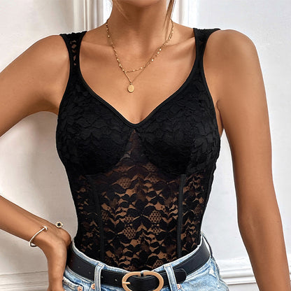 Damen Spitzenbody mit verführerischen Details Stalluxe