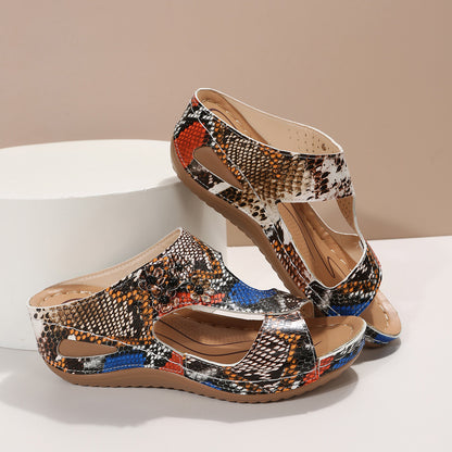Damen modische Sandalen mit atmungsaktiven Einsätzen und rutschfester Sohle Stalluxe