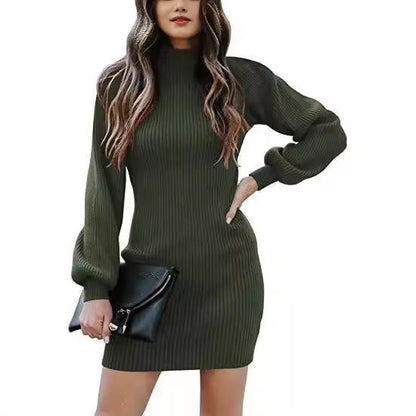 Damen Strickkleid im modernen Rippdesign Stalluxe