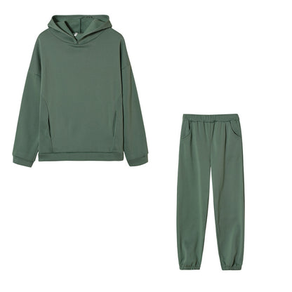 Damen bequeme Hoodie- und Jogginghose-Kombination Stalluxe