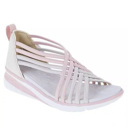 Damen modische Wedge-Sandaletten mit flexiblem Riemendesign und ergonomischem Fußbett Stalluxe