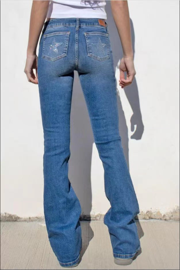 Damen Bootcut Jeans mit praktischen Taschen Stalluxe