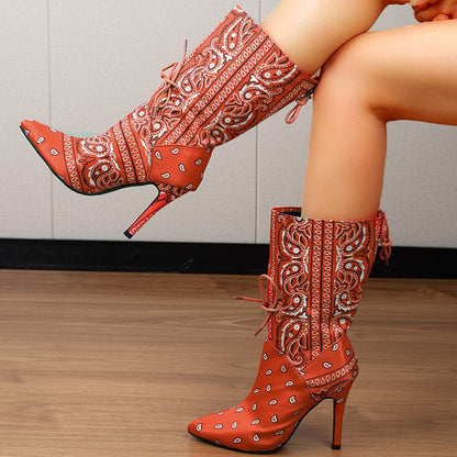 Damen High Heels Stiefel Stalluxe