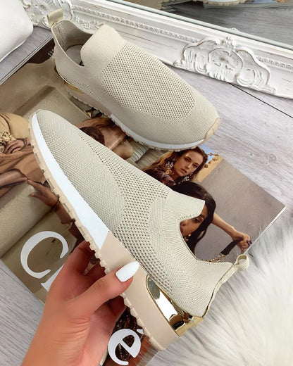 Damen modische Sneakersocke mit atmungsaktiver Mesh-Oberfläche Stalluxe